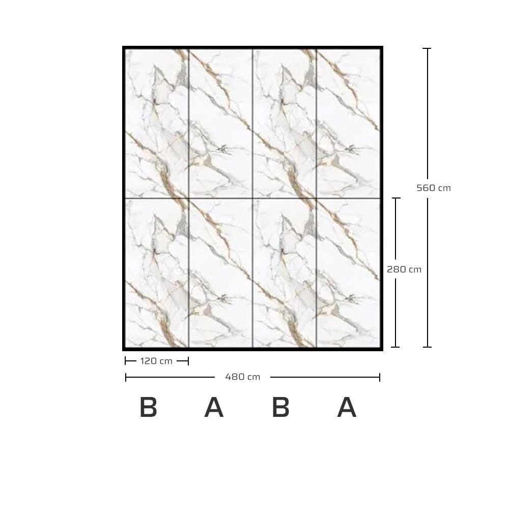 PANOU DECORATIV 8MM CALACATTA GOLD DECOR 9015B